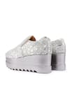 Shop_Anaar_Silver Acrylic Mirror Saturday Night And Cutdana Embroidered Sneakers _Online_at_Aza_Fashions