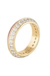 Shop_ISHARYA_Red Cubic Zirconia Disco Embellished Ring _at_Aza_Fashions