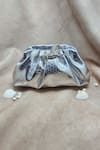 Buy_ADWITA BAGS & JEWELS_Silver Embellished Crystal Horse Brooch Bag _at_Aza_Fashions