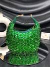 Shop_Kainiche By Mehak_Green Sequin Crystal And Bead Embellished Bag _Online_at_Aza_Fashions