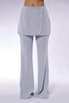 CILVR_Grey 30% Viscose High Waist Wide Legged Skouser Pant _Online_at_Aza_Fashions