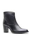 Buy_Dang Shoes_Black Plain Genuine Crust Leather Boots _at_Aza_Fashions
