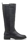 Buy_Dang Shoes_Black Textured Leather Long Boots _Online_at_Aza_Fashions