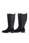 Shop_Dang Shoes_Black Plain Stretch Long Boots _at_Aza_Fashions
