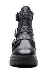 Buy_Dang Shoes_Black Metal Accents Genuine Leather Biker Boots _Online_at_Aza_Fashions