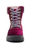 Buy_Dang Shoes_Maroon Metal Accents Lace Up Boots With_Online_at_Aza_Fashions
