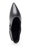 Dang Shoes_Black Plain Ruched Nappa Leather Boots _Online_at_Aza_Fashions