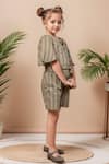 Buy Petite Pomme Beige Cotton Stripe Print Wrap Top And Shorts Set Online at Aza Fashions Buy_Petite Pomme_Beige Cotton Stripe Print Wrap Top And Shorts Set _Online_at_Aza_Fashions