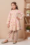 Buy Petite Pomme White Cotton Embroidery Floral Print Peplum Kurta Set at Aza Fashions Buy_Petite Pomme_White Cotton Embroidery Floral Print Peplum Kurta Set _at_Aza_Fashions