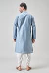 Shop_Arihant Rai Sinha_Blue Polyester Mirrors, Embroidery Kurta Set _at_Aza_Fashions