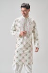 Buy Arihant Rai Sinha Off White Polyester Embroidery Geometric Mirror Kurta Set Online at Aza Fashions Buy_Arihant Rai Sinha_Off White Polyester Embroidery Geometric Mirror Kurta Set_Online_at_Aza_Fashions