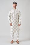Shop Arihant Rai Sinha Off White Polyester Embroidery Geometric Mirror Kurta Set Online at Aza Fashions Shop_Arihant Rai Sinha_Off White Polyester Embroidery Geometric Mirror Kurta Set_Online_at_Aza_Fashions