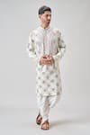Arihant Rai Sinha Off White Polyester Embroidery Geometric Mirror Kurta Set at Aza Fashions Arihant Rai Sinha_Off White Polyester Embroidery Geometric Mirror Kurta Set_at_Aza_Fashions
