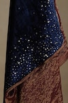Buy_Weaver Story_Blue Sequins Hand Embroidered Dushala _Online_at_Aza_Fashions