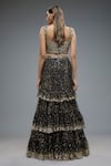 Shop_Rocky Star_Black Net Embroidery Sequins Sweetheart Mermaid Lehenga With Blouse _at_Aza_Fashions