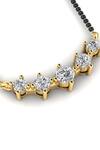 Divine Solitaires_Gold Plated Imitation Diamonds Solitaire Mangalsutra_Online_at_Aza_Fashions