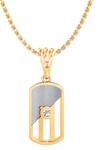 Shop_Divine Solitaires_Yellow Diamond 18kt Gold Geometric Shaped Pendant _at_Aza_Fashions