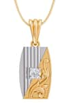 Buy_Divine Solitaires_Yellow Diamond 18kt Gold Solitaire Embellished Pendant _at_Aza_Fashions