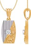 Buy_Divine Solitaires_Yellow Diamond 18kt Gold Solitaire Embellished Pendant _Online_at_Aza_Fashions