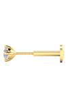 Divine Solitaires_Gold Plated Imitation Diamonds 18kt Round Cut Nose Pin_Online_at_Aza_Fashions