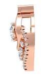 Buy_Divine Solitaires_Rose Gold 18kt Diamond Embellished Pendant _Online_at_Aza_Fashions