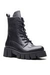 Buy_Dang Shoes_Black Plain Lace Up Designer Boots _at_Aza_Fashions