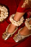 Buy_5elements_Gold Beads Half Crescent Embellished Mule Heels _at_Aza_Fashions