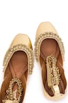 5Elements_Gold Ghungroo Embellished Juttis _at_Aza_Fashions