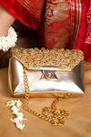Buy_5elements_Gold Embroidery Floral Designer Bag _at_Aza_Fashions