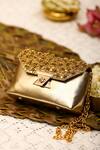 Shop_5elements_Gold Embroidery Floral Designer Bag _at_Aza_Fashions