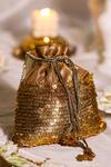 5elements Gold Embroidery Brocade Potli Bag Online at Aza Fashions 5elements_Gold Embroidery Brocade Potli Bag _Online_at_Aza_Fashions
