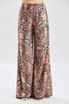 Buy_Ridhi Mehra_Black Print Floral Collared Neck Embellished Shirt And Pant Set _Online_at_Aza_Fashions