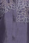 Buy_Sakshi Khetterpal_Purple Silk Embroidered Floral Oversized Sleeve Shirt And Bell Bottom Pant Set _Online_at_Aza_Fashions