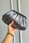 Buy Boxwish By Bhumika Black Designer Metallic Pleated Handbag at Aza Fashions Buy_Boxwish By Bhumika_Black Designer Metallic Pleated Handbag _at_Aza_Fashions