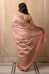 Priyanka Raajiv_Pink Silk Banarasi Woven Meenakari Gyasar Kadua Saree With Running Blouse _Online_at_Aza_Fashions