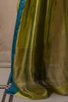 Buy_Priyanka Raajiv_Green Silk Chanderi Kaiya Saree With Running Blouse _Online_at_Aza_Fashions