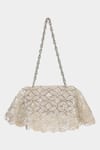 Buy Aanchal Sayal Silver Cutdana Sequin Embellished Handbag Online at Aza Fashions Buy_Aanchal Sayal_Silver Cutdana Sequin Embellished Handbag_Online_at_Aza_Fashions