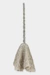 Aanchal Sayal Silver Cutdana Moonbeam Embellished Drape Bag Online at Aza Fashions Aanchal Sayal_Silver Cutdana Moonbeam Embellished Drape Bag_Online_at_Aza_Fashions