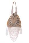 Shop_Tasna_Gold Tassel Beaded Potli _at_Aza_Fashions