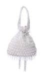 Shop_Tasna_White Cutdana Pearl Embellished Potli _Online_at_Aza_Fashions