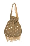 Shop_Tasna_Gold Cutdana Mirror Potli _at_Aza_Fashions