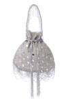 Shop_Tasna_Silver Cutdana Mirror Embellished Potli Bag _at_Aza_Fashions