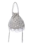 Shop_Tasna_Silver Cutdana Mirror Embellished Potli Bag _Online_at_Aza_Fashions