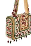Tasna_Multi Color Pearl Floral Embellished Handbag _Online_at_Aza_Fashions