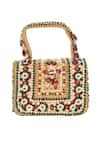 Buy_Tasna_Multi Color Pearl Floral Embellished Handbag _Online_at_Aza_Fashions