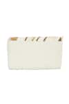 Shop_Tasna_Gold Pearl And White Cutdana Clutch Bag _at_Aza_Fashions