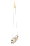 Buy_Tasna_Gold Pearl And White Cutdana Clutch Bag 