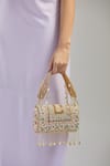 Shop_Tasna_Multi Color Pearl Crystal Embellished Handbag _Online_at_Aza_Fashions