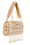 Tasna_Multi Color Pearl Crystal Embellished Handbag _at_Aza_Fashions