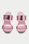 Shop_Oroh_Pink Metallic Thread Strap Wedges _at_Aza_Fashions